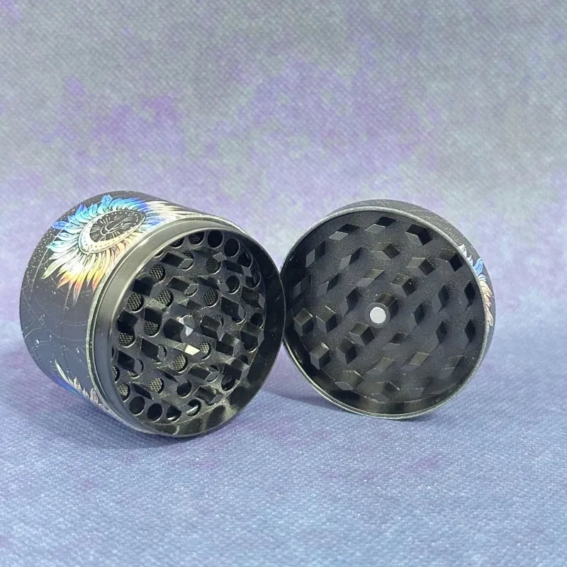 2inch Moon Herb Grinder Spice Manual Crusher Metal Pestle 4-Layers Pepper Mortar Salt Mill Grinder Tools Smoking Accessories