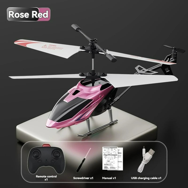 3.5-way remote-controlled airplane 2.4G electric helicopter charging, luminous, and crash resistant aircraft remote-controlled a