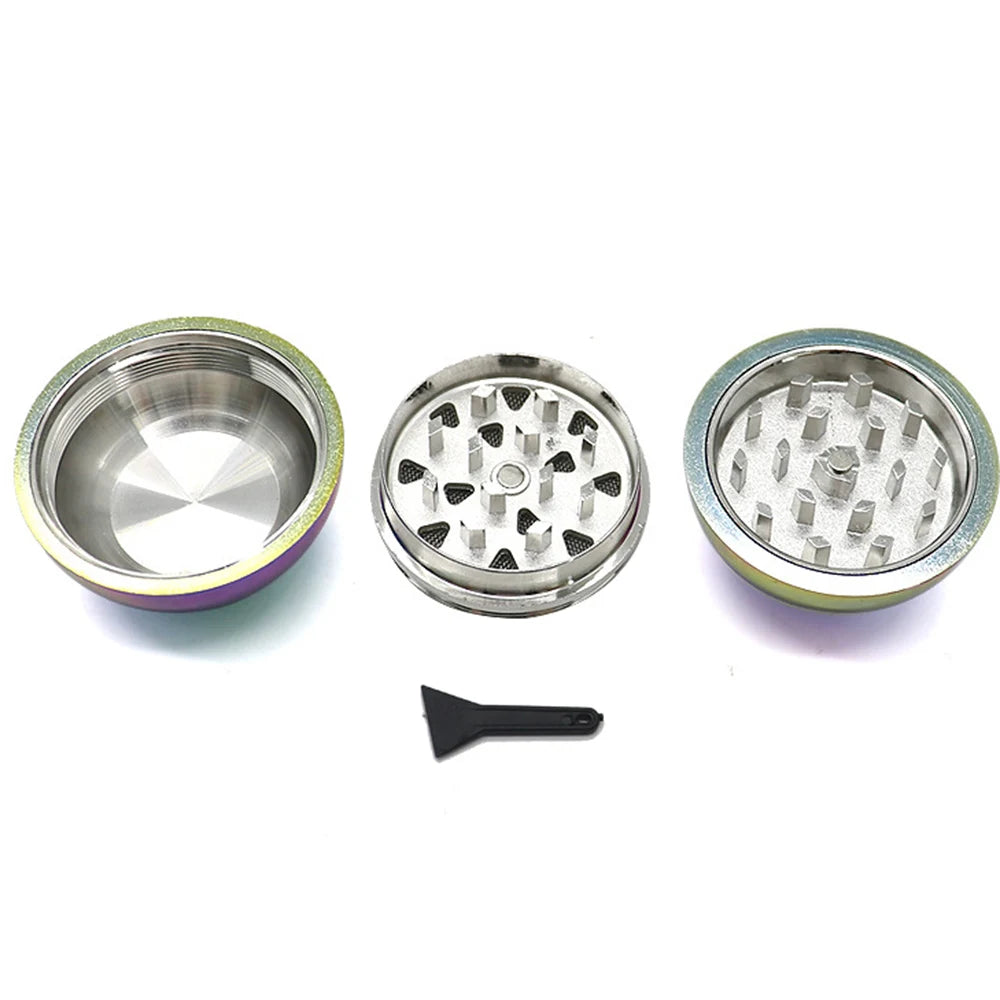 2" Ball Grinder Metal Cartoon Smoke 3 Layers Miller Tobacco Herb Grinder Round Zinc Alloy Mill Spice Crusher Accessory