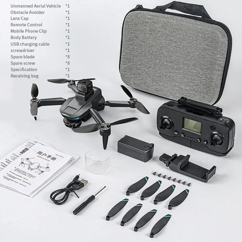 L200 PRO MAX GPS Drone with 2-axis Gimbal Professional Anti-shake 4K HD Camera FPV Drone 360° Obstacle Avoidance Quadcopter Toys