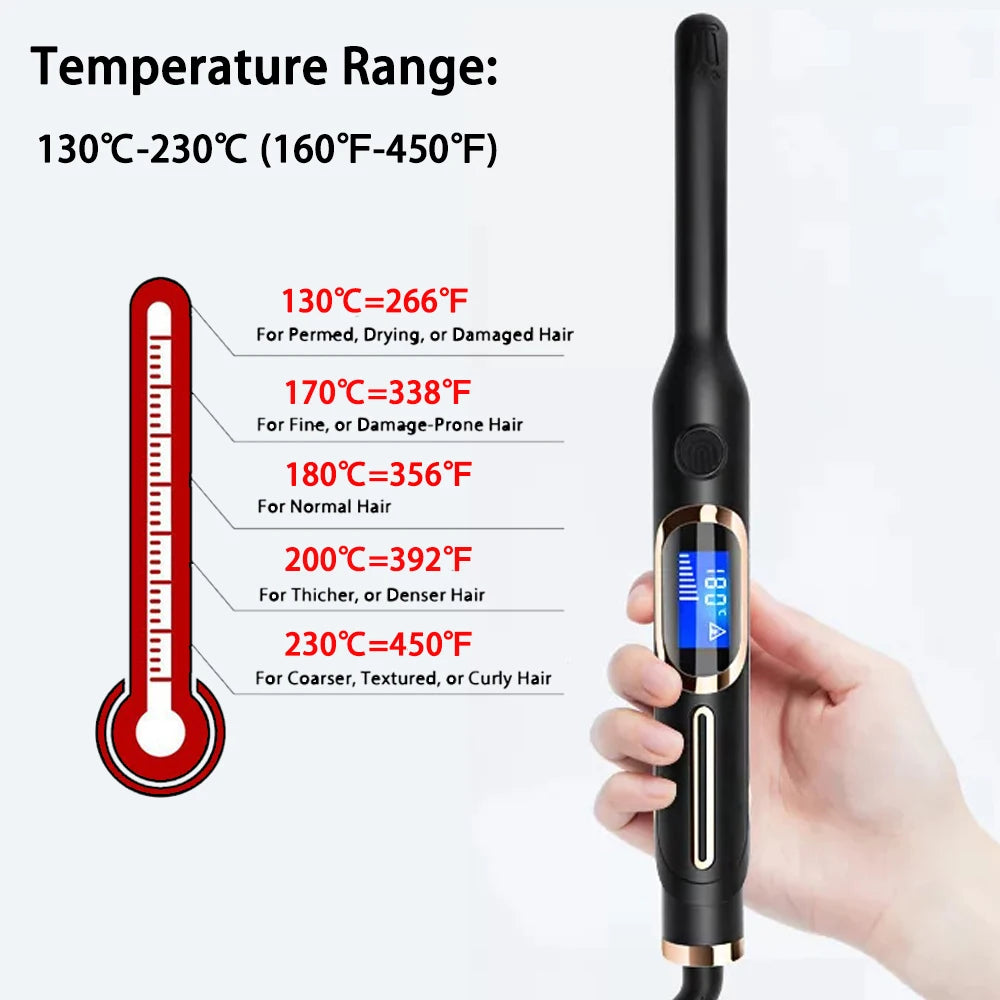 Hair Straightener Curler Professional High Temperature Fast Heating 450℉ / 480℉ Keratin Treatment Hair Flat Iron Dual Voltage