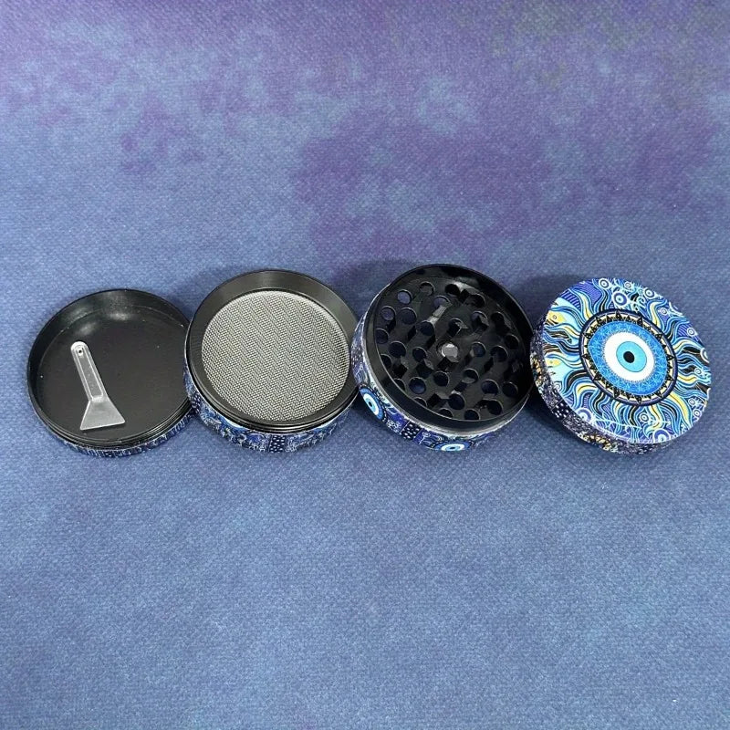 2inch Sun Moon Herb Grinder Spice Manual Crusher Metal Pestle 4-Layers Pepper Mortar Salt Mill Grinder Tools Smoking Accessories
