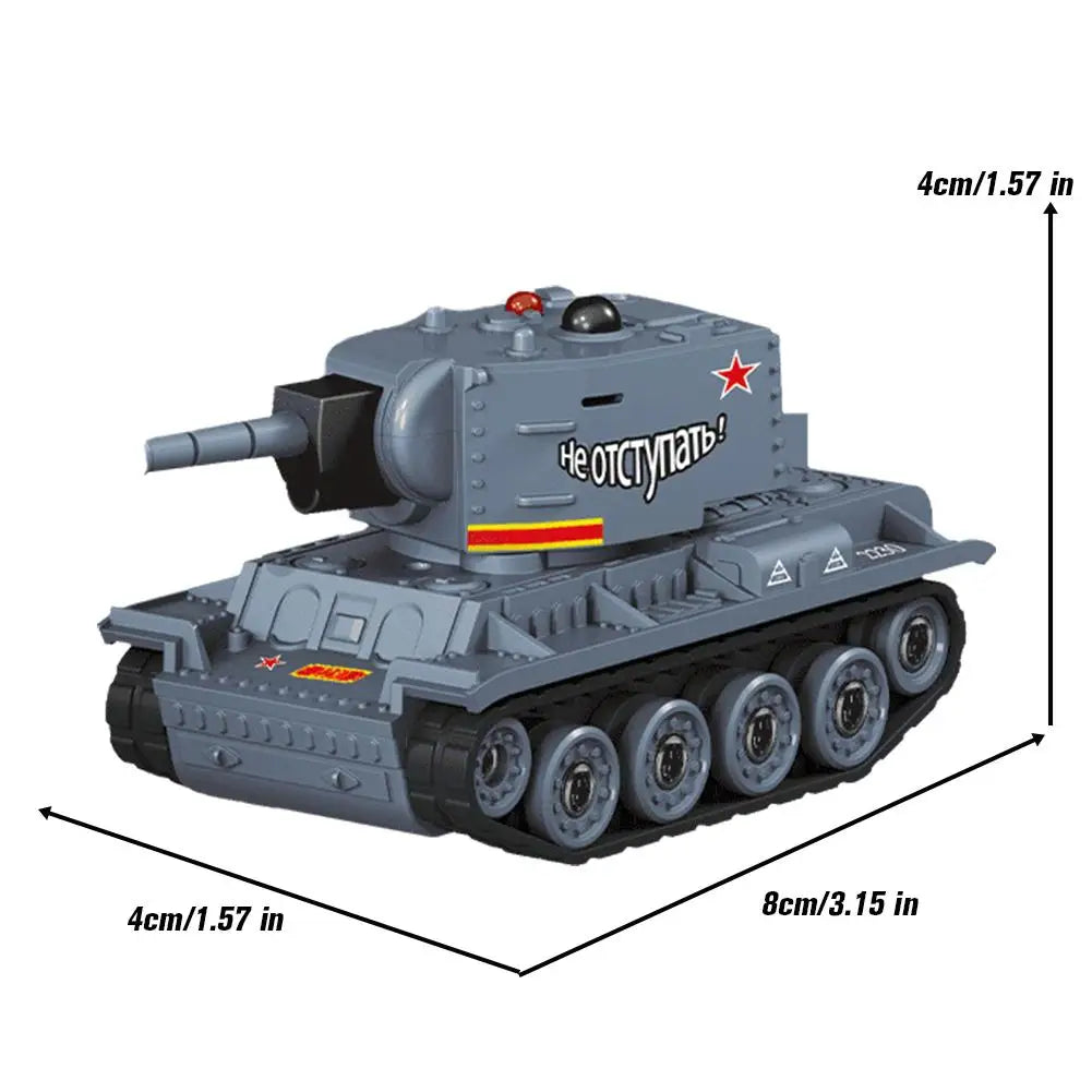 Mini Scale RC Battle Tanks - Safe Infrared Combat System with Rotation, Parent-Child Interactive Military Toys for Boys