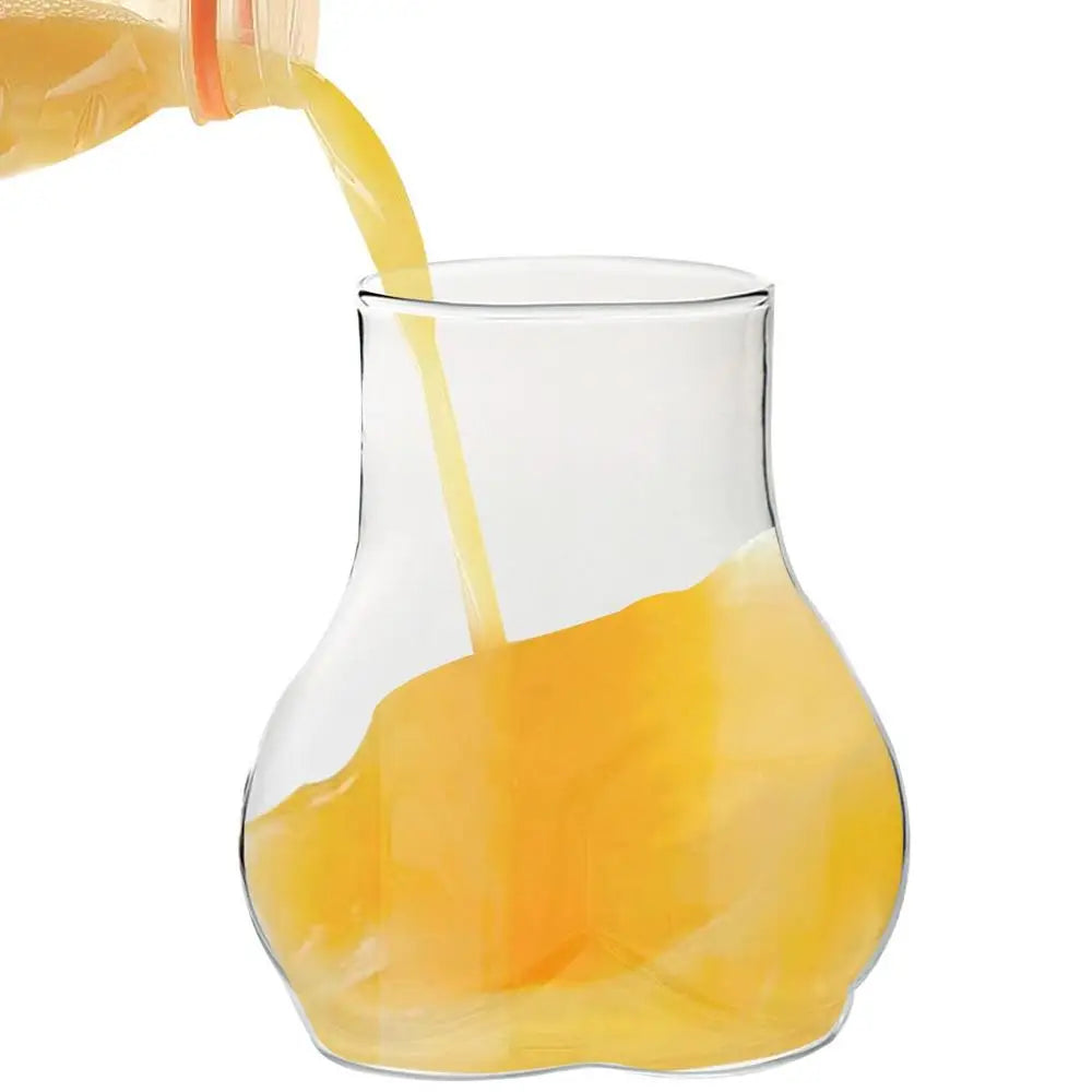 Butt Glass Cup Creative Glass Ass Mug Milk Taste Butt Body Shape Lovely Cup Glass Cup For Milk Water Coffee Cups Home Decor