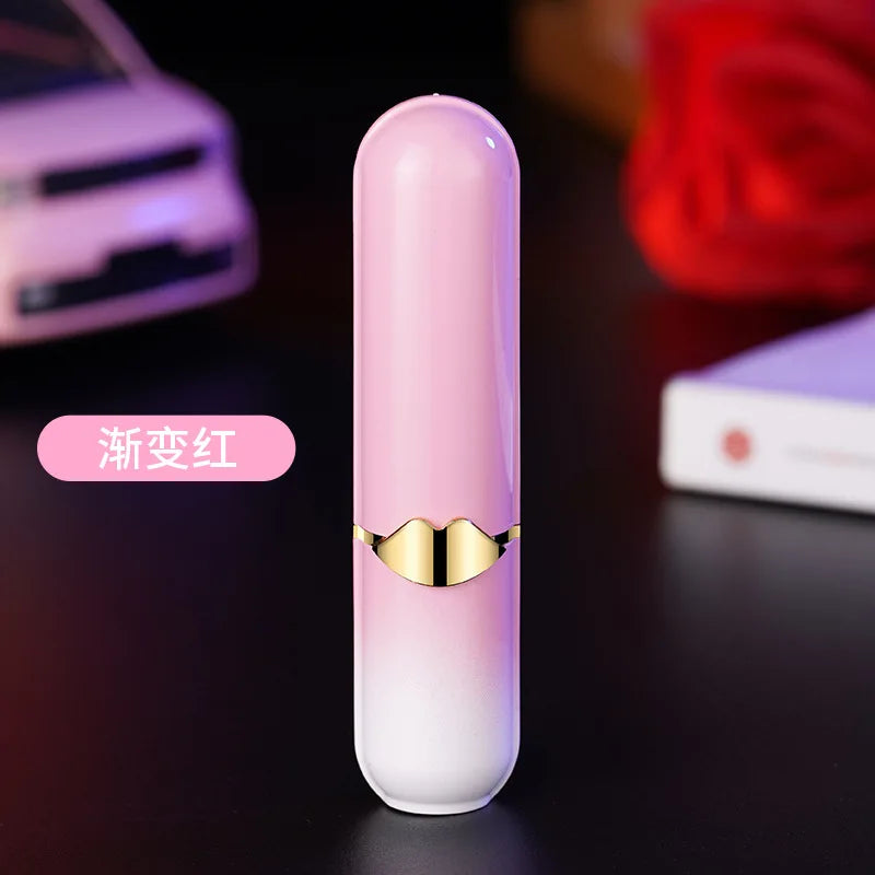 NEW Creative Lipstick Lighter Portable Open Flame Cigarette Lighter Female Student Lighter High-Value Smoker Gifts 2025