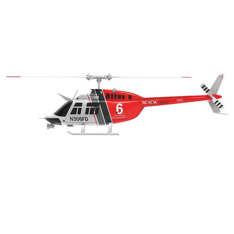 RC ERA C138 BELL 206 Jet Ranger 6-axis Gyro Stabilized Altitude Hold 4ch RC Helicopter Aircraft Hobby for Adults -RTF