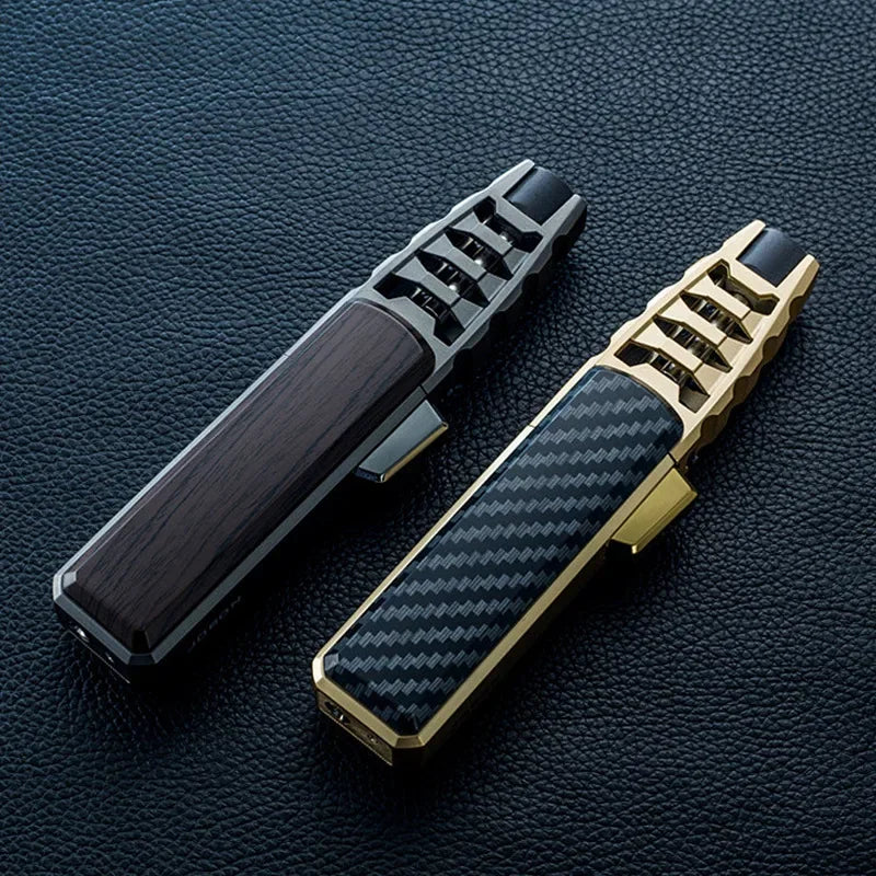 Kitchen BBQ Cigar Big Jet Flame Fire Butane Torch Outdoor Powerful Flame Camping Gun Lighter Mans Tools Without Gas No Box