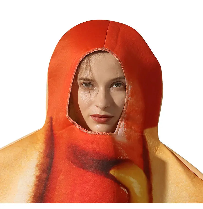 Halloween party costumes, hot dogs cosplay costumes stage performance costumes jumpsuits performance costumes