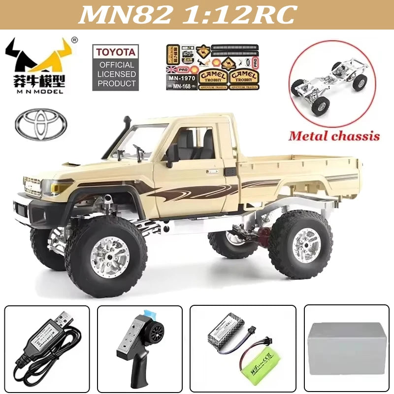 MN128 1/12 RC Car 4WD Jeep Model 2.4G Remote Control LED Light 4X4 Off Road 4WD Climbing RC Truck Electric Toy Car Gift for Boy