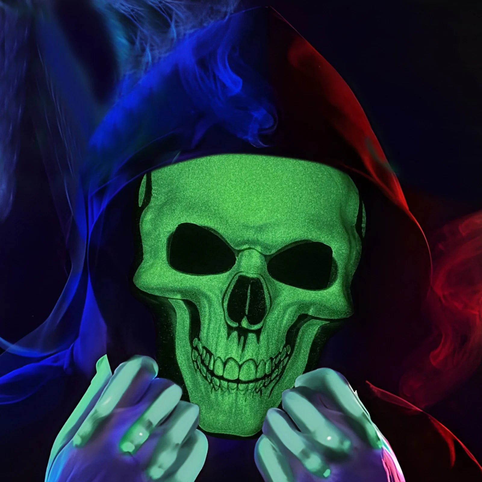 Skeleton Skull Ghost Death Mask Horror Full Head Mask Prank Cosplay Costume Scary Movie Ghostface Props Home Decor Party Supplie