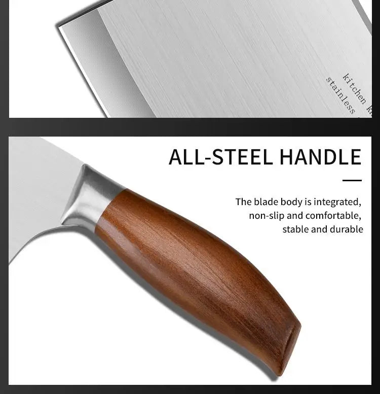 Hand Forged Kitchen Chef Knife Heavy Duty Bone Meat Butcher Cleaver, Multi-Functional knife for Home and Commercial Kitchens