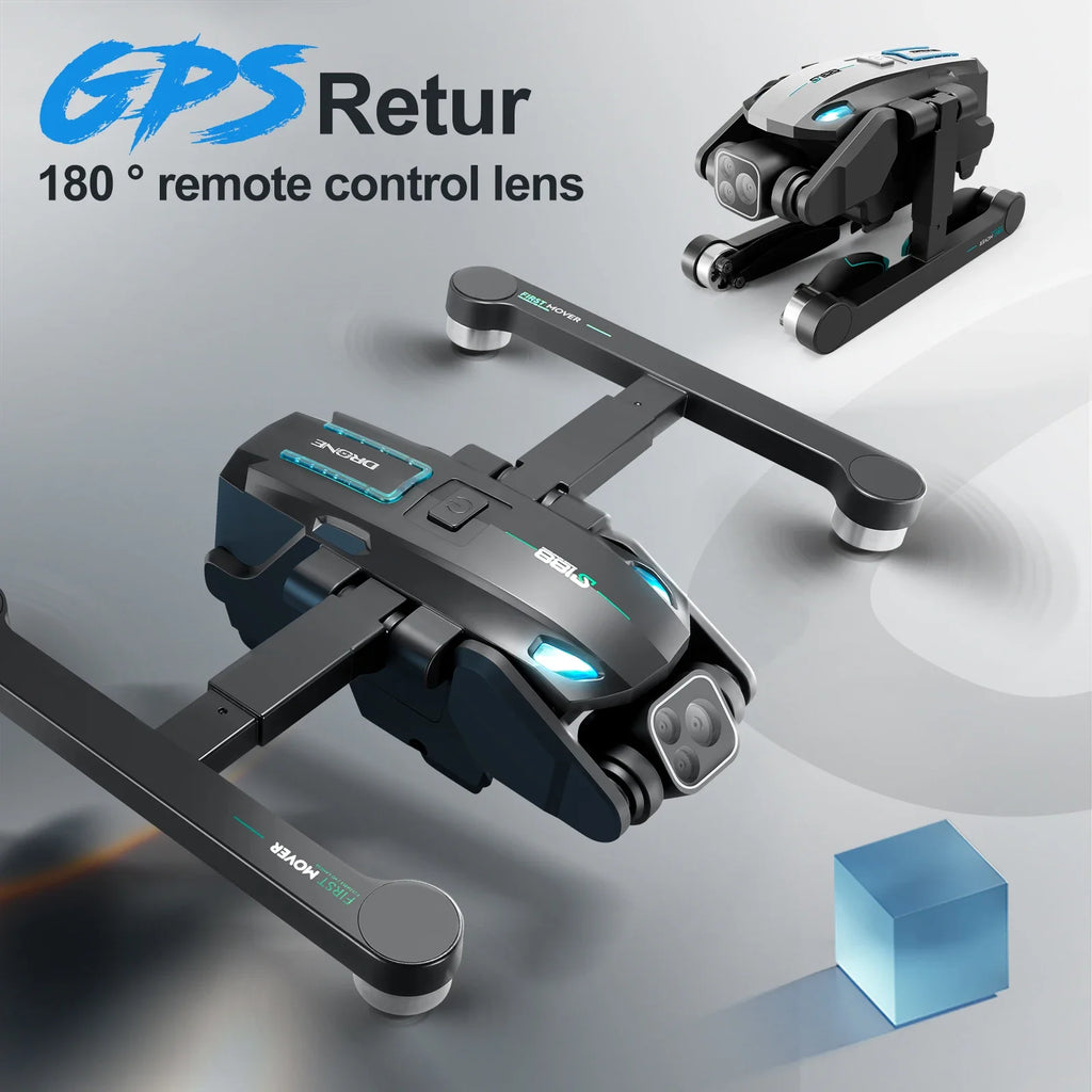 S188 GPS Drone 8K Professional HD Dual Camera 5G Wifi Obstacle Avoidance Brushless Foldable Quadcopter RC Distance 2KM Dron Toys