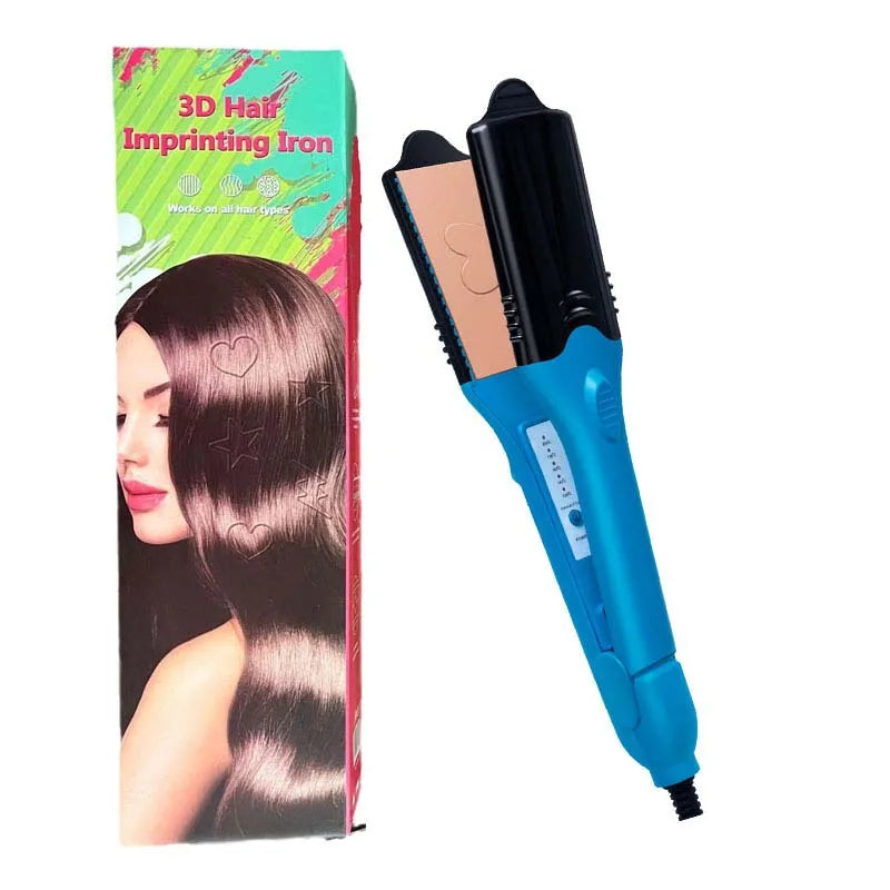 Electric Hair Straightener Fashionable Design Style Shape Flat Iron LED Straightener Fun Shape 3d Image Hair Crimper