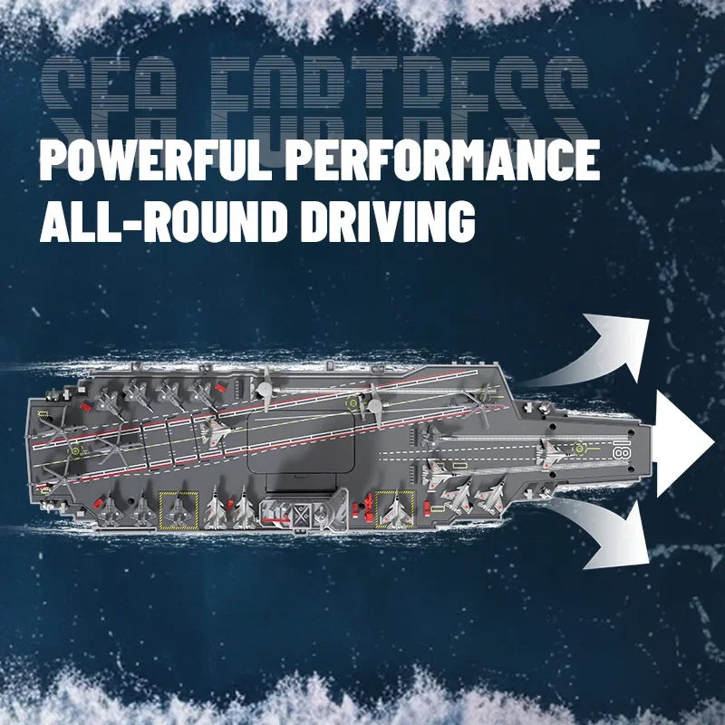RC Boat Aircraft Carrier Warship Dual Motor Remote Control Ship Speedboat Electric Machine Model Children's Toys Outdoor Pool