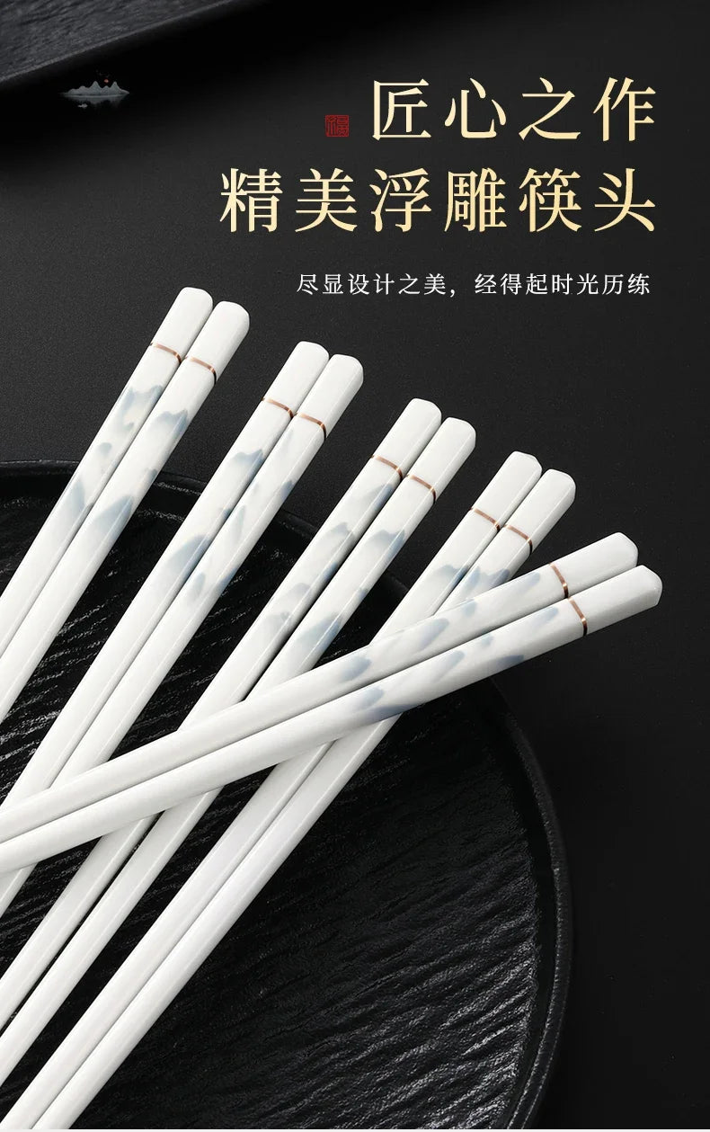High End New Antibacterial, Mildew Proof, Anti Slip Chopsticks for Household Use, Heat-resistant Household Chopsticks