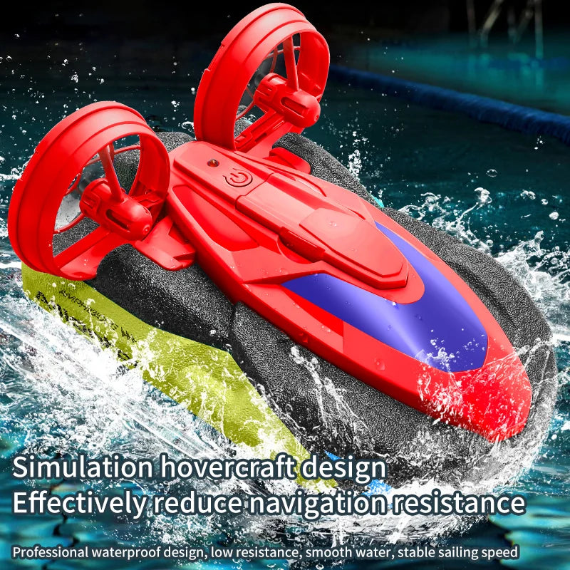 New S10 Water and Land 2 IN 1 Remote Control Drift Car Hovercraft Deformation Multifunctional RC Hovercraft Boat Car Kid RC Toy