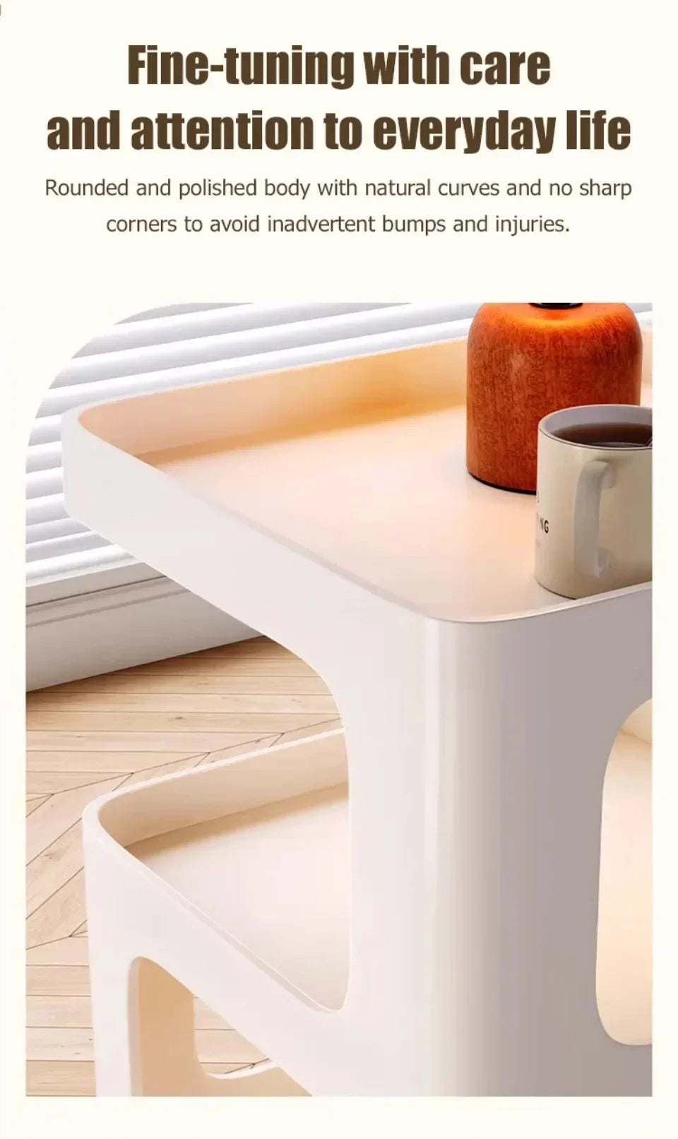 Simple Modern Bedside Side Table Space-Saving Multi-Functional Home Storage Rack Light Luxury Wrought Iron Stable Coffee Table