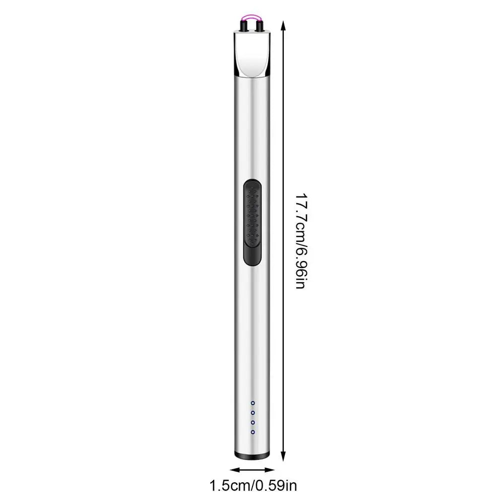 USB Electric Rechargeable Kitchen Lighter Electric Arc BBQ Lighter Windproof Flameless Plasma Ignition Long Gas Lighter