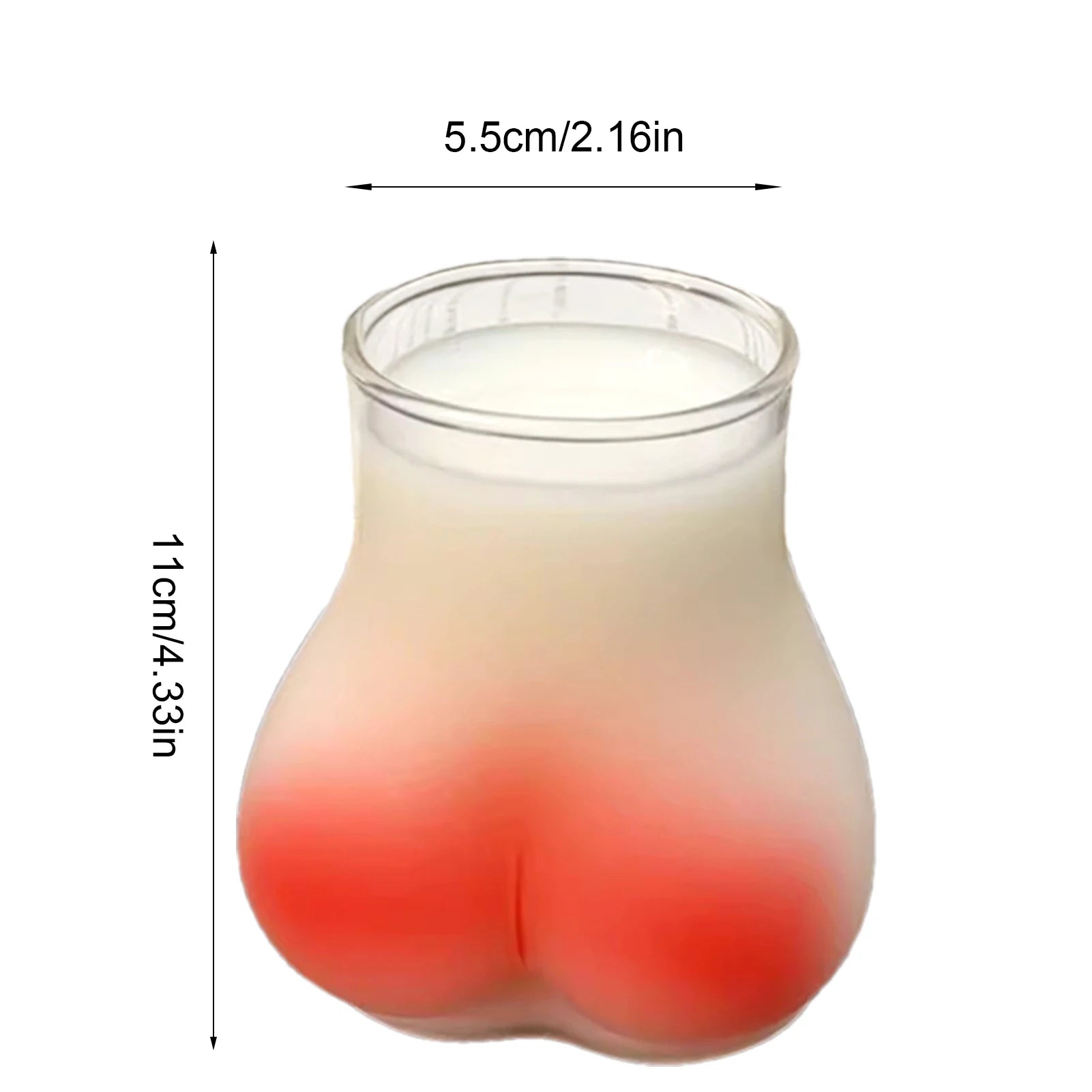 Butt Glass Cup Creative Glass Ass Mug Milk Taste Butt Body Shape Lovely Cup Glass Cup For Milk Water Coffee Cups Home Decor
