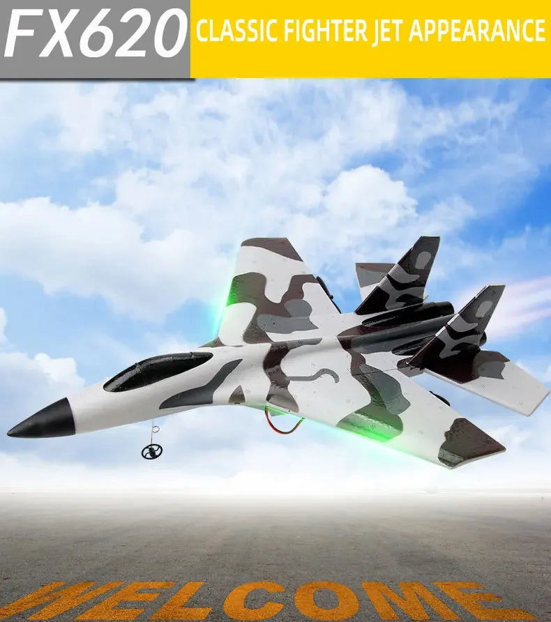 FX620   RC Foam Aircraft SU-35 Plane 2.4G   Remote Control Fighter- Plane Glider Airplane Foam Boys Toys for Children