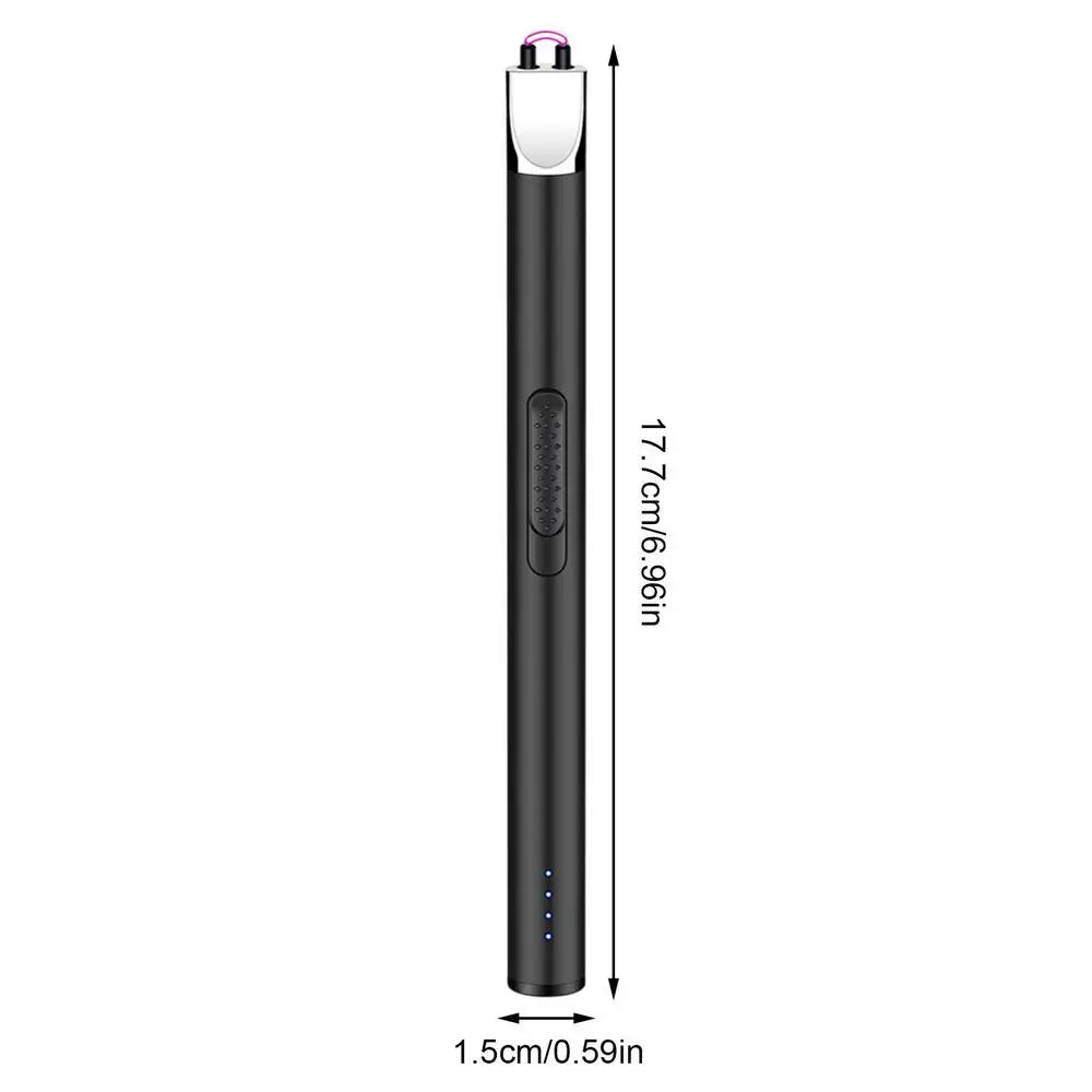 USB Electric Rechargeable Kitchen Lighter Electric Arc BBQ Lighter Windproof Flameless Plasma Ignition Long Gas Lighter