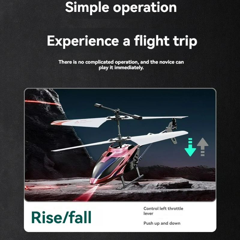 3.5-way remote-controlled airplane 2.4G electric helicopter charging, luminous, and crash resistant aircraft remote-controlled a