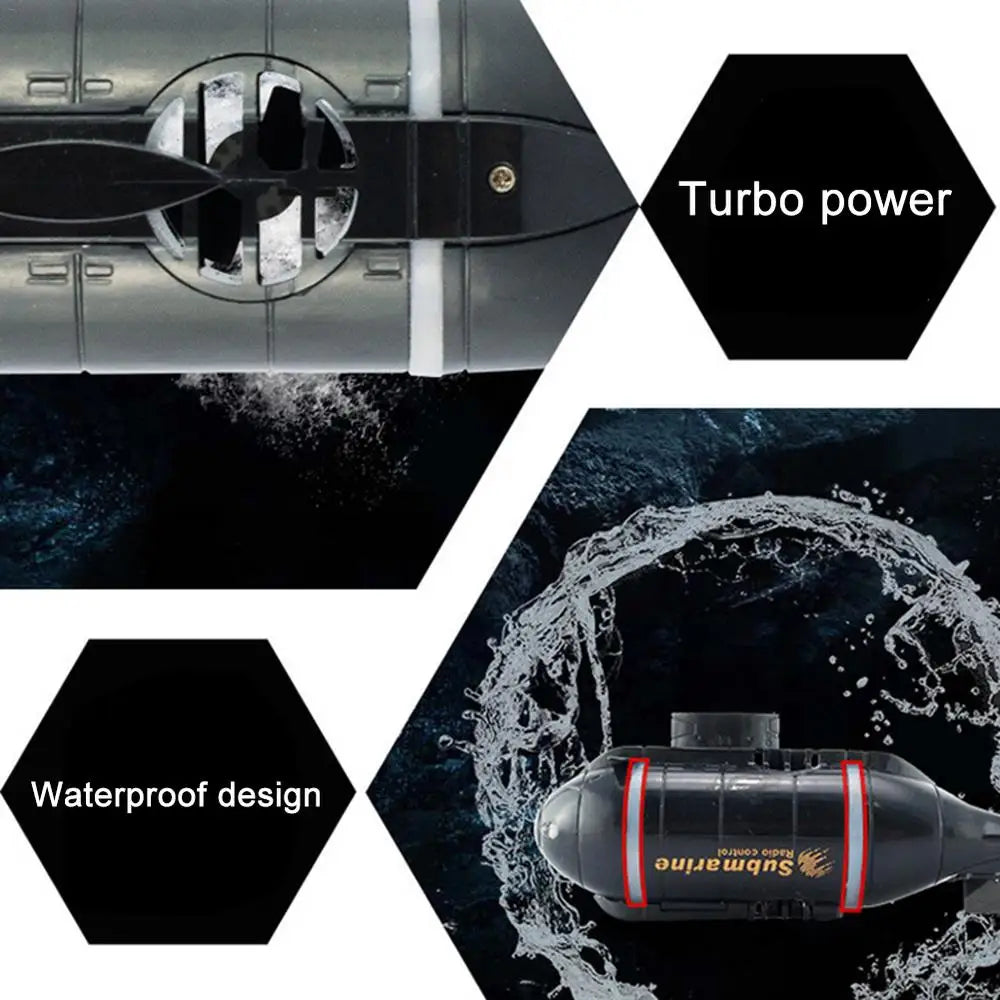 Electric Submarine Boat Underwater Diving Model Mini Playing Wireless Remote Control Model Boat Racing Toy Boys Christmas  Gifts