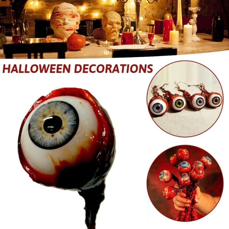 Halloween Bloody Eyeballs Decor Artificial Eyeball Halloween Horror Props