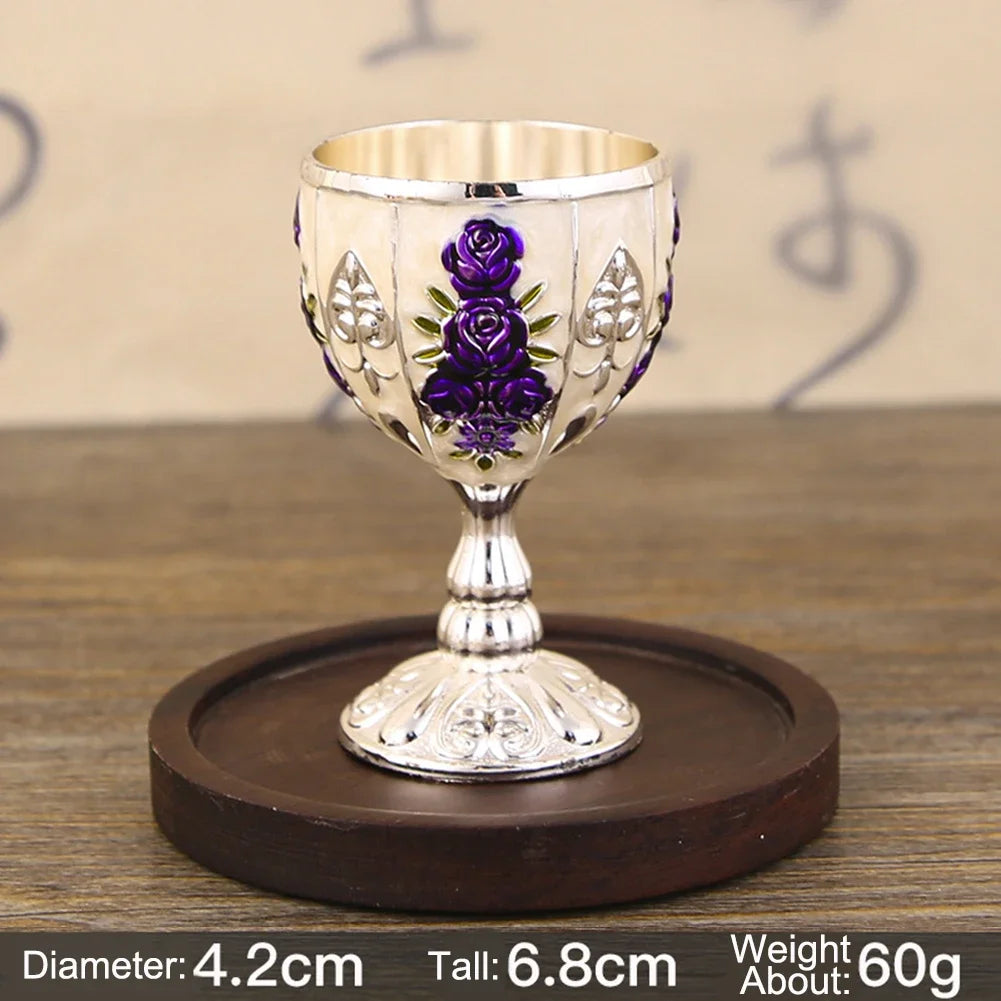 Vintage Chalice Goblet Royal Wine Cups King Arthur European Style Whiskey Cup Renaissance Medieval Gifts Communion