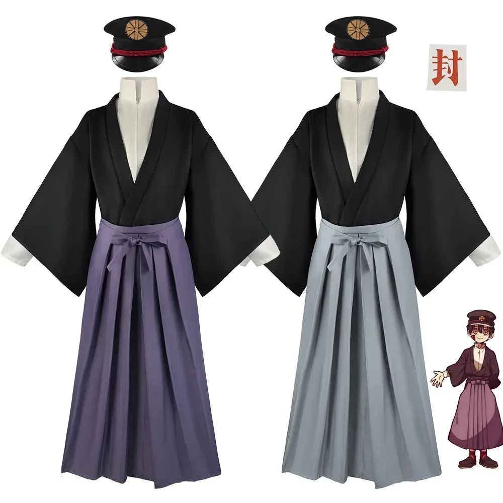Halloween lié au sol adolescent hanako-kun Cos CostumeCos Kimono ensemble Teak Division Cospaly scène Performance Costume