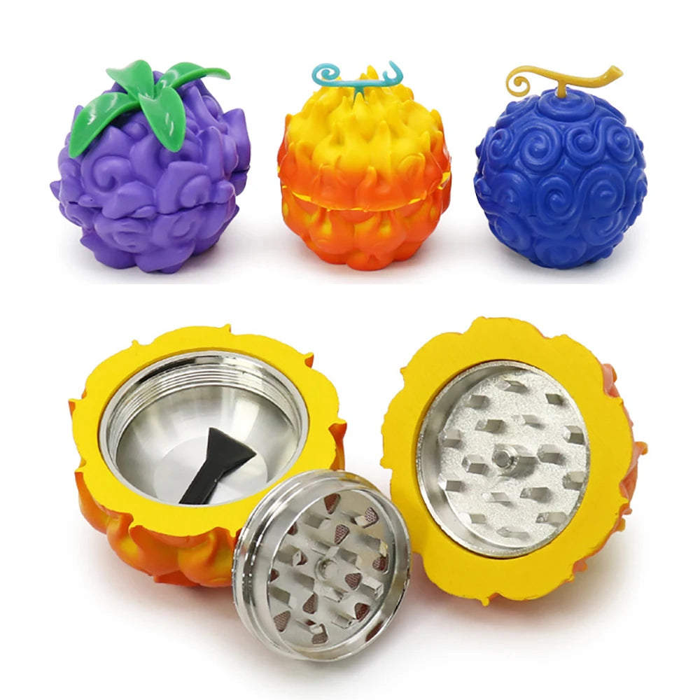 Fruit Metal Herb Grinder Evil 3 Colors