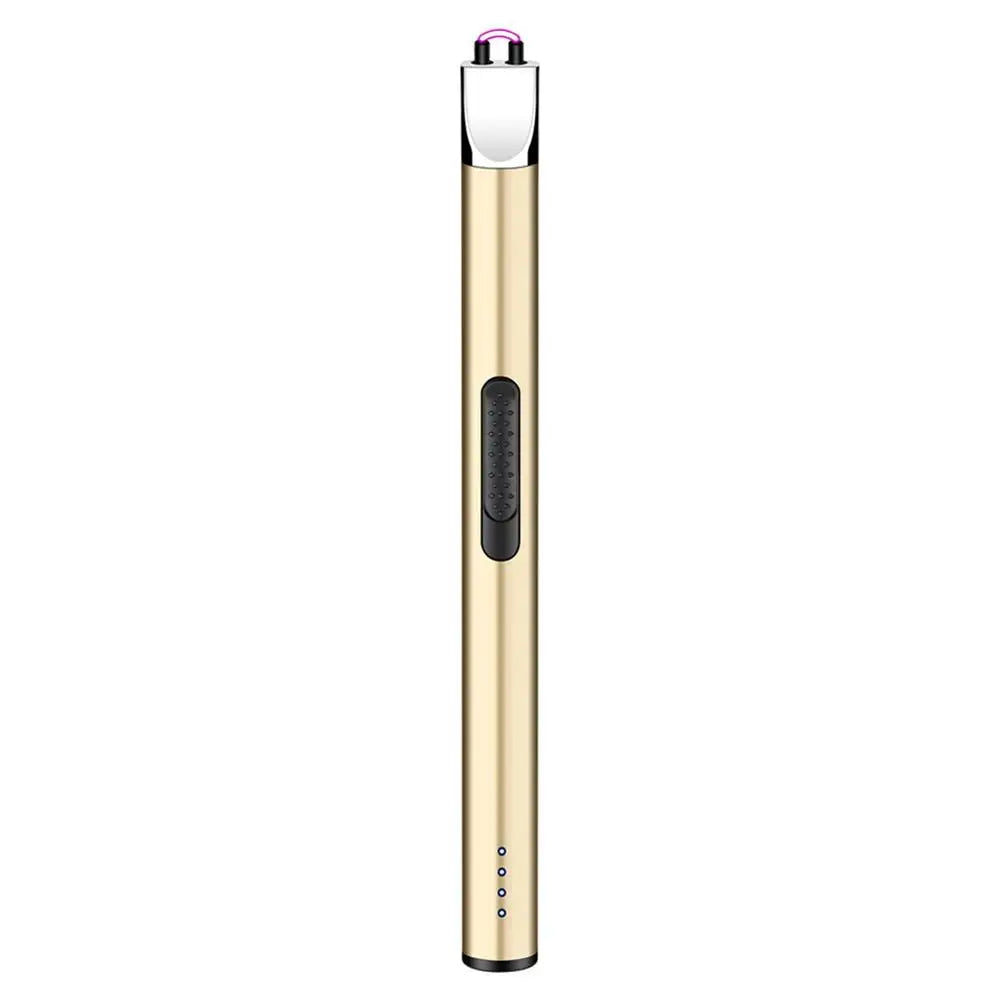 USB Electric Rechargeable Kitchen Lighter Electric Arc BBQ Lighter Windproof Flameless Plasma Ignition Long Gas Lighter