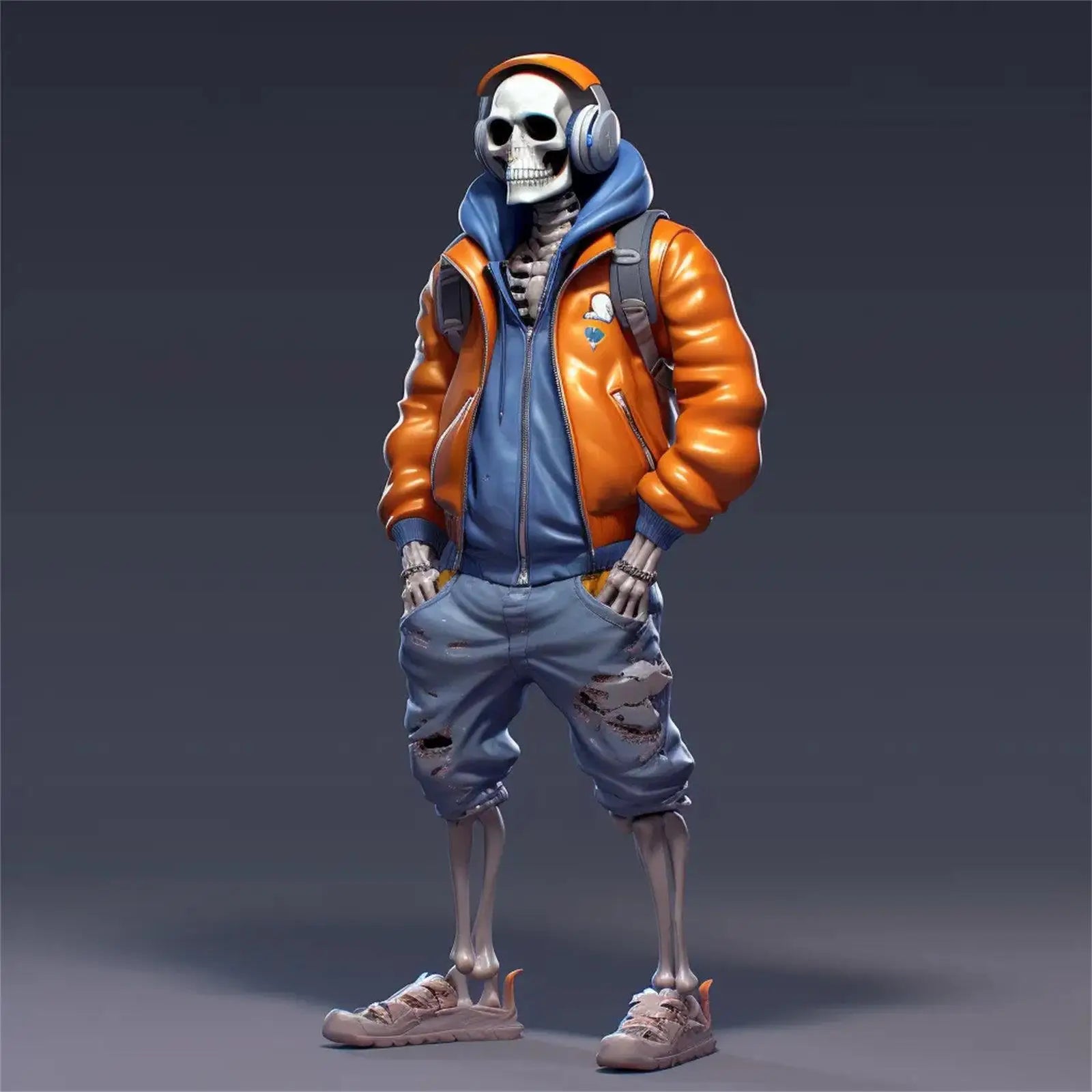 Halloween cartoon decorations, car decorations, skull statues, car skateboards, acrylic pendants