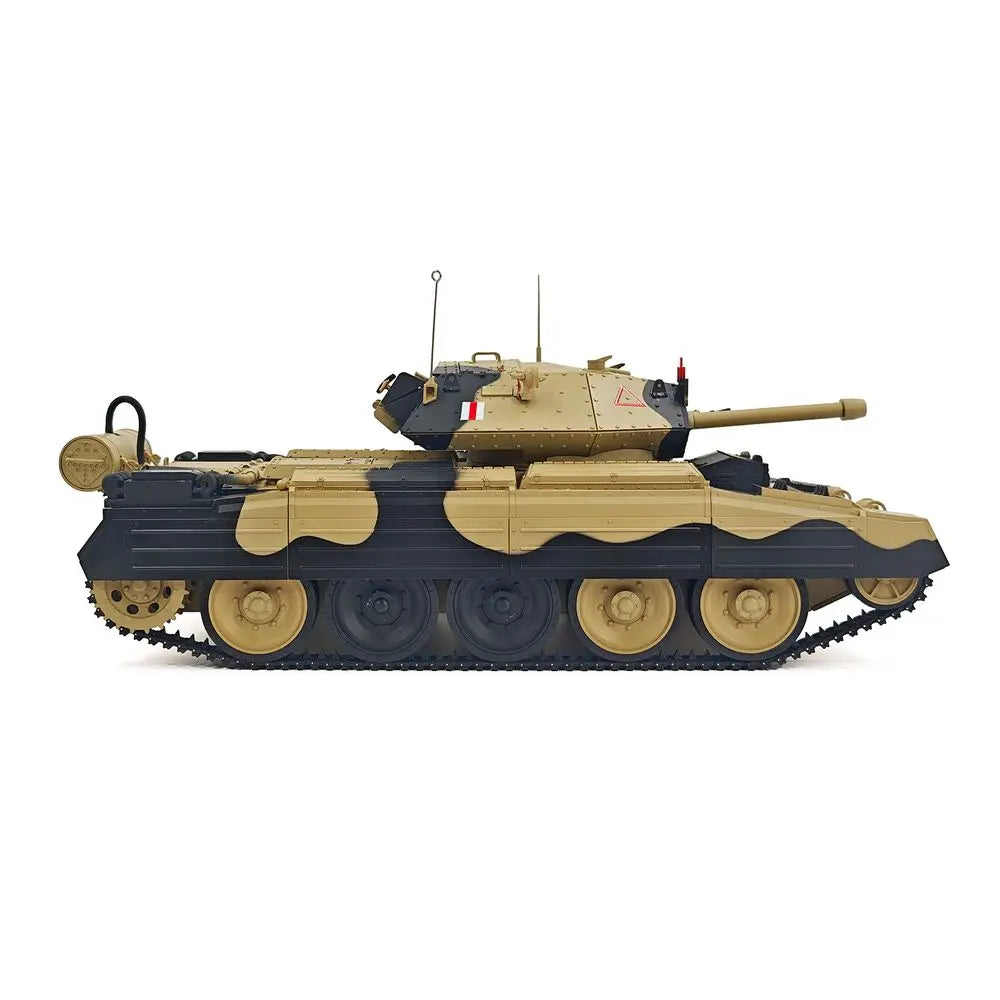 Coolbank 1/16 UK Crusader Mk.III Model tank Combat Vehicle Light with Smoke Turret Rotation 360° remote control Car Toys for Boy
