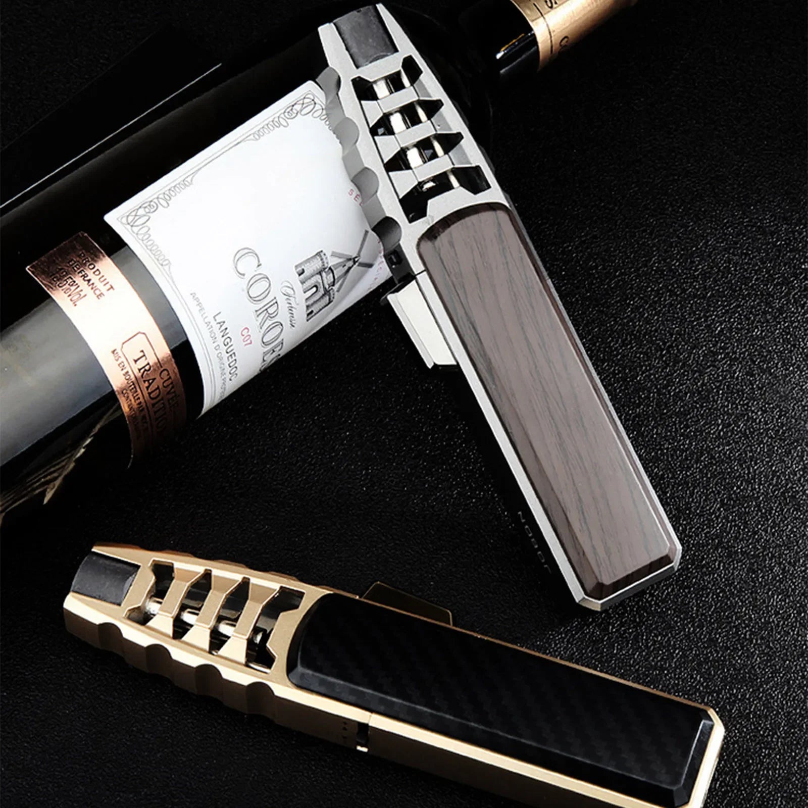 Kitchen BBQ Cigar Big Jet Flame Fire Butane Torch Outdoor Powerful Flame Camping Gun Lighter Mans Tools Without Gas No Box
