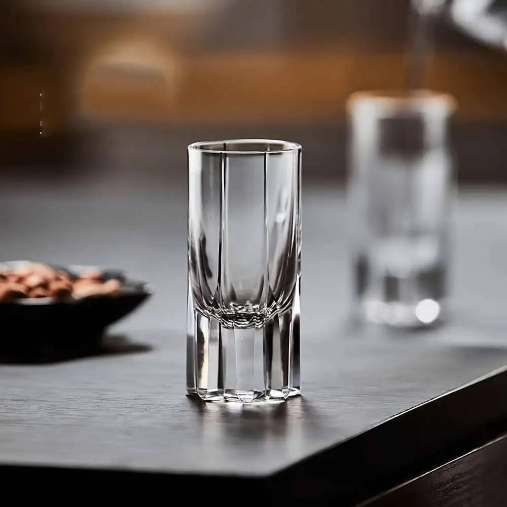 30ML Crystal Shot Glass Whiskey Tequila Glasses Home Bar, Elegant Gift Set For Weddings, Parties & Bourbon Tasting,liquor Cup