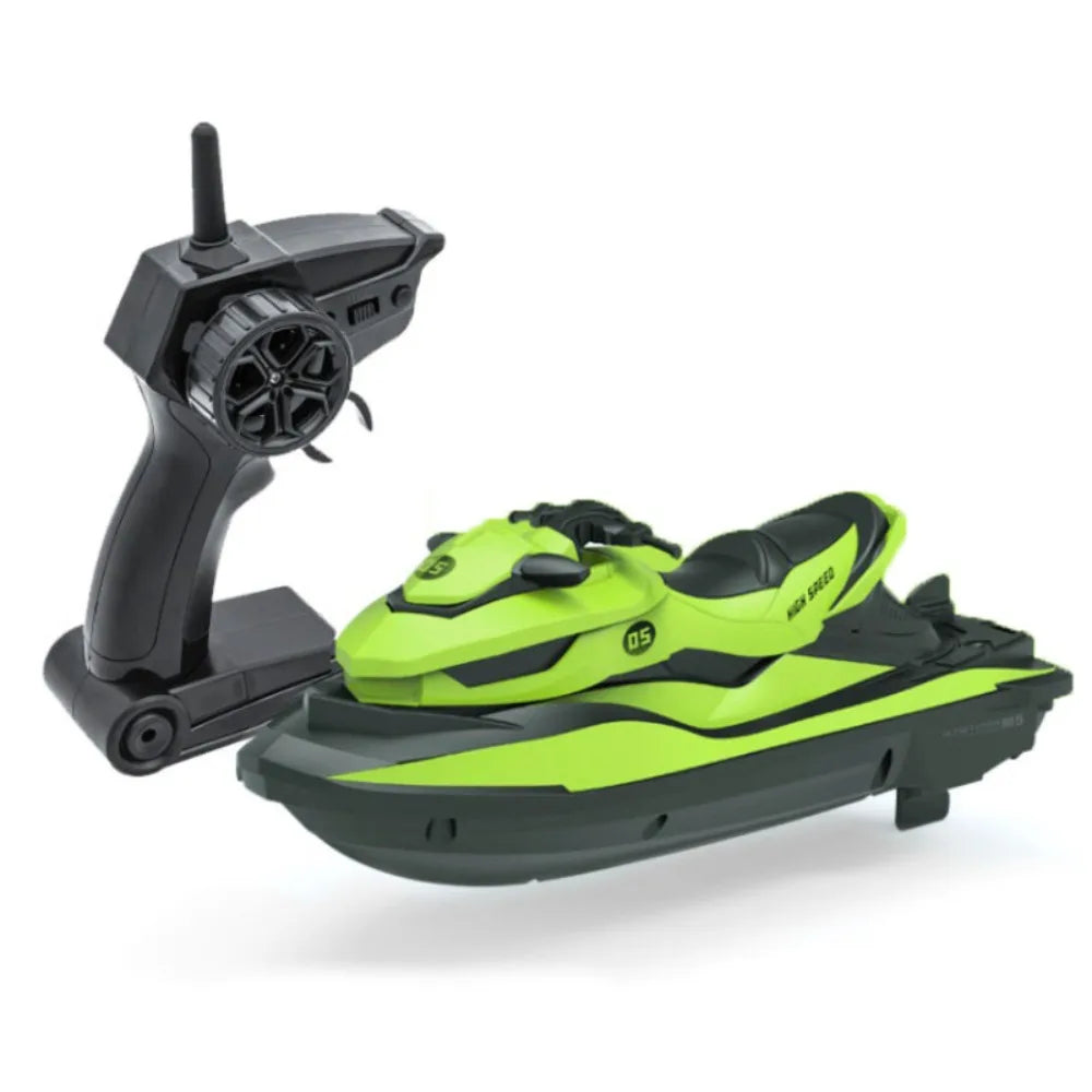 Plastic High-Speed Rc Motorboat Jet Ski Waterproof Electric Boat Simulation Model Durable Mini 2.4g Wireless Speedboat Kids Toy