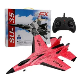 FX620   RC Foam Aircraft SU-35 Plane 2.4G   Remote Control Fighter- Plane Glider Airplane Foam Boys Toys for Children