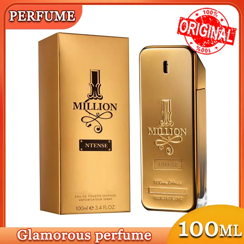 100ml Perfume Golden Million Gold Brick Extrait - Men's Long-Lasting Woody Perfume Men's Perfume Pray Fragrance Cologne