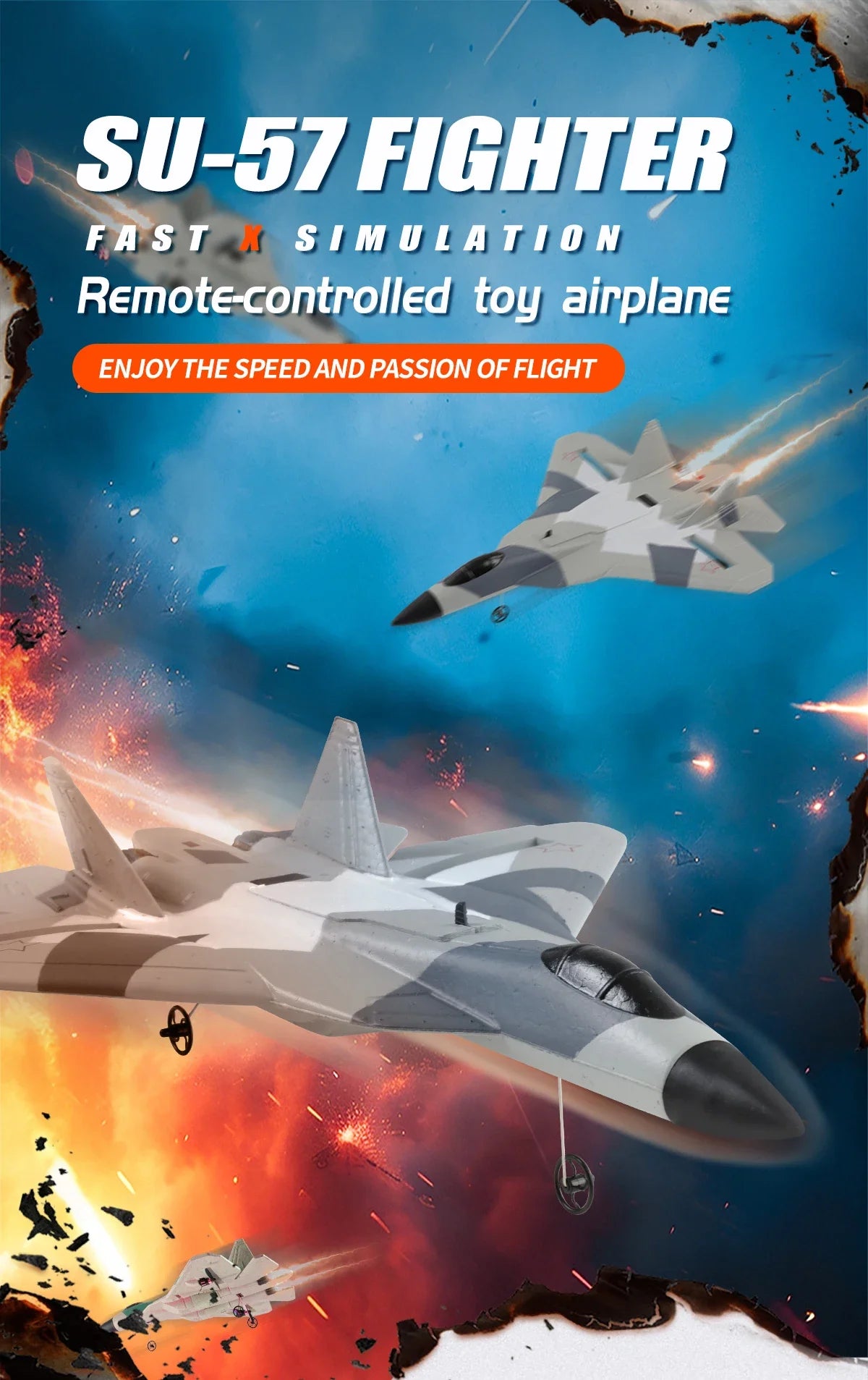 FX620   RC Foam Aircraft SU-35 Plane 2.4G   Remote Control Fighter- Plane Glider Airplane Foam Boys Toys for Children