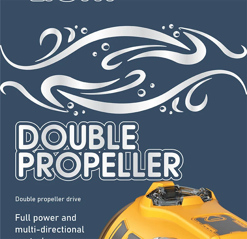 RC Boat Remote Control Boats Spray Powerboat Twin Propeller 2.4G Radio Controlled Ship with Lights Toys for Boys Girl Kids Gifts