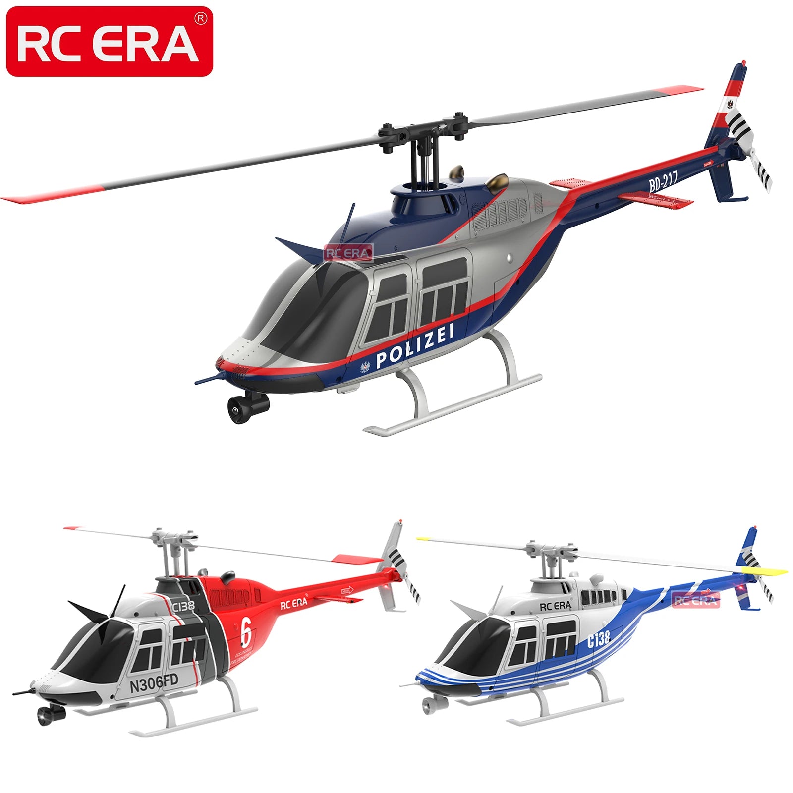 RC ERA C184 Mini MD500 with Optical Flow Sensor Scale Micro RC Helicopters for Adults Beginner Remote Control Hobby Toys Gift