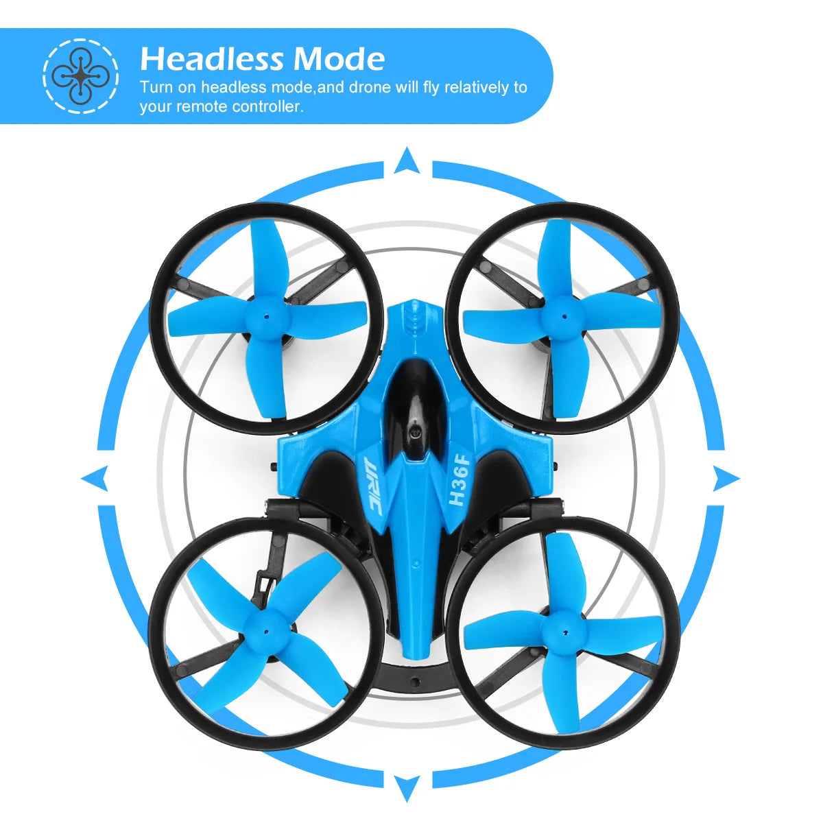 JJRC H36 1:20 Remote Control Ship Three Modes 2.4G Quadcopter Boat Helicopter UAV Rc Drone with Light Kids Toys Children's Gift