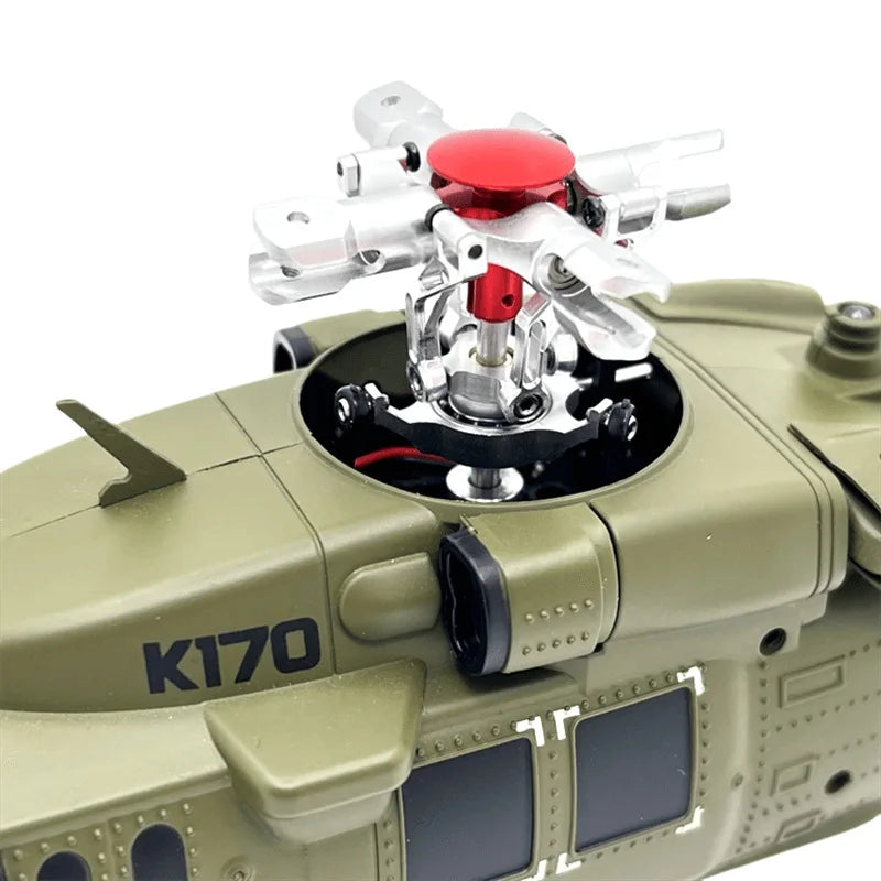WLtoys RC Helicopters Brushless Motor k170 UH-60L 2.4Ghz 4CH 6-Aixs Gyroscope Single Blade Propellor Gyro Rc Toys for Children