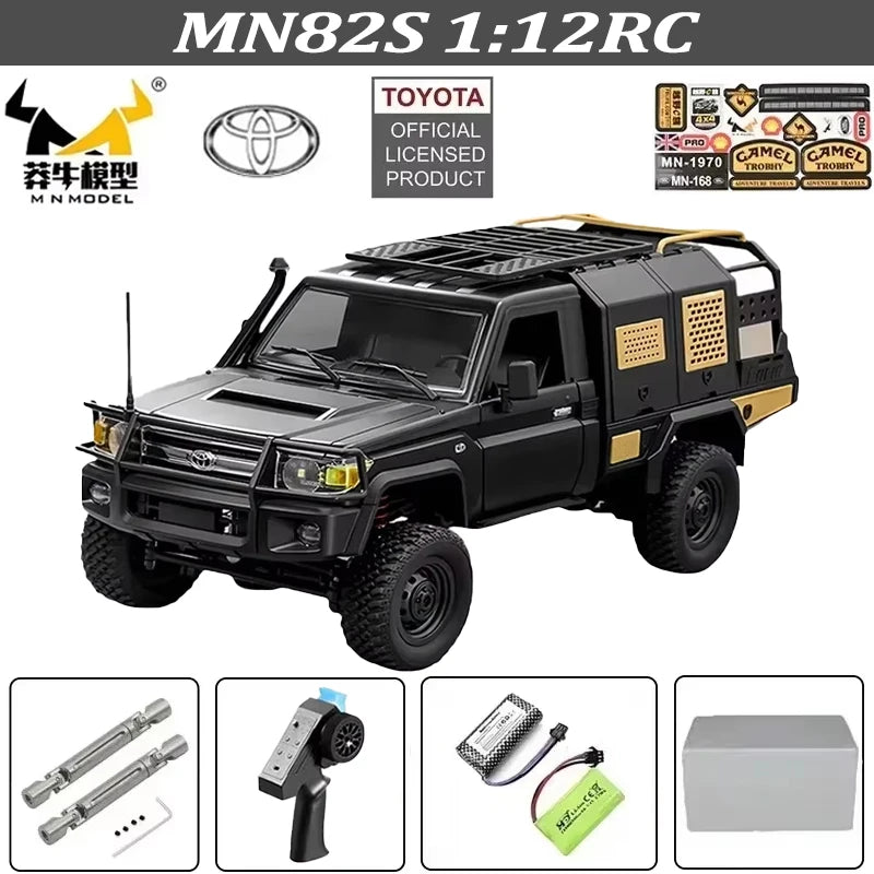 MN128 1/12 RC Car 4WD Jeep Model 2.4G Remote Control LED Light 4X4 Off Road 4WD Climbing RC Truck Electric Toy Car Gift for Boy