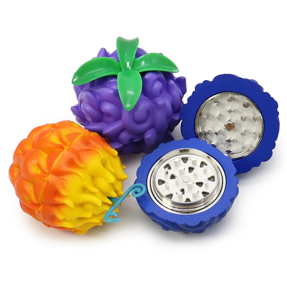 Fruit Metal Herb Grinder Evil 3 Colors