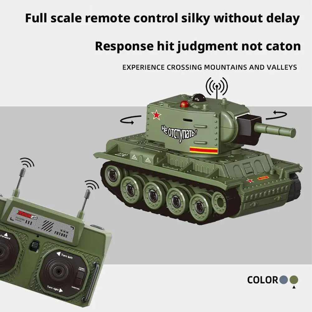 Mini Scale RC Battle Tanks - Safe Infrared Combat System with Rotation, Parent-Child Interactive Military Toys for Boys