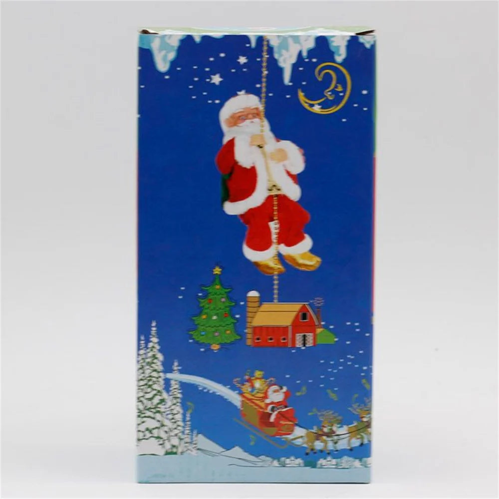 Climbing Beads Santa Claus Music Electric Doll Rope Christmas Gifts Ornaments Cross border wholesale fashion hotsale funny adult