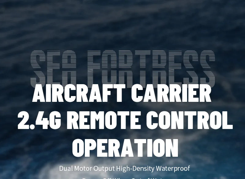 JJRC New Product Water Ship Model 2.4G Remote Control Aircraft Carrier Children's Electric Toy Remote Control Ship