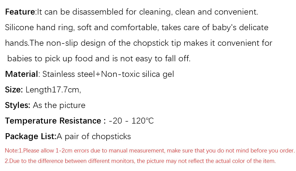 1pc Cartoon practice special dining chopsticks chopsticks children beginners removable recycling